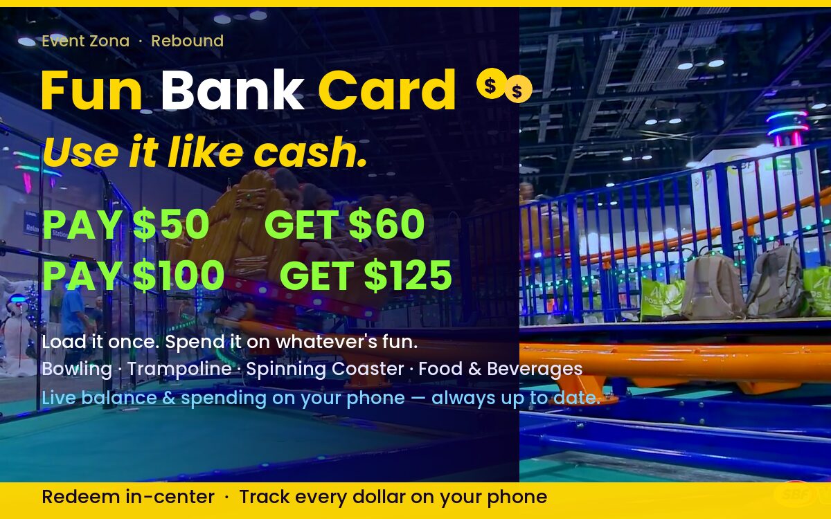 Fun Bank Card - pay 50 get 60, pay 100 get 125